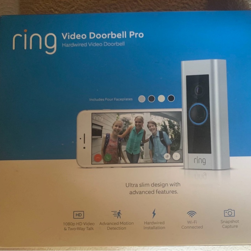 Brand new ring pro camera sealed in box